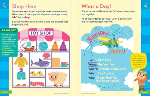 Brain Quest Phonics Workbook: Grade 1