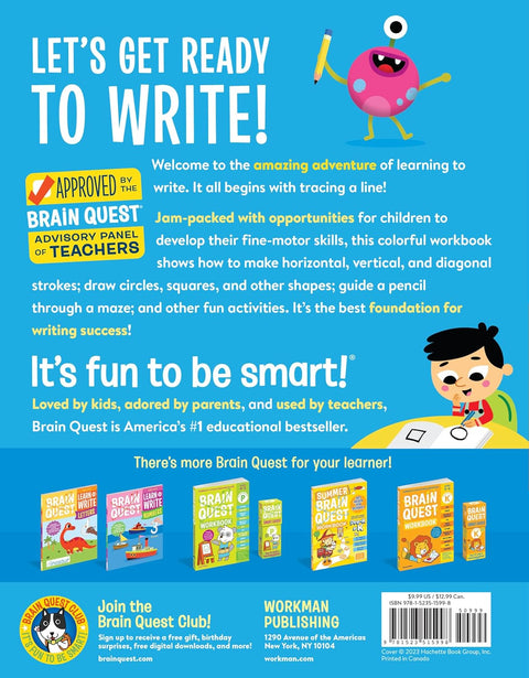 Brain Quest Learn to Write: Pen Control, Tracing, Shapes, and More