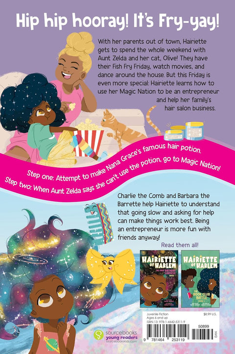 Trouble At The Hair Salon (Hairiette of Harlem, 2) by Tanya Wright, Ashley Evans (Illustrator)