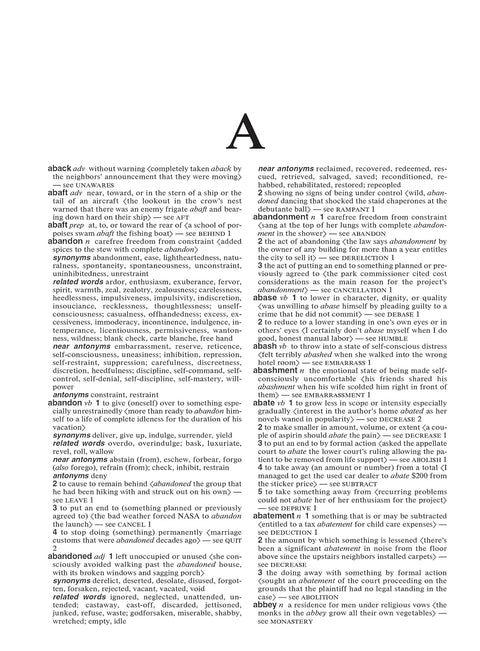 Merriam-Webster’s Collegiate Thesaurus