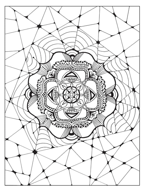 Zendala Coloring Book by Lynne Medsker