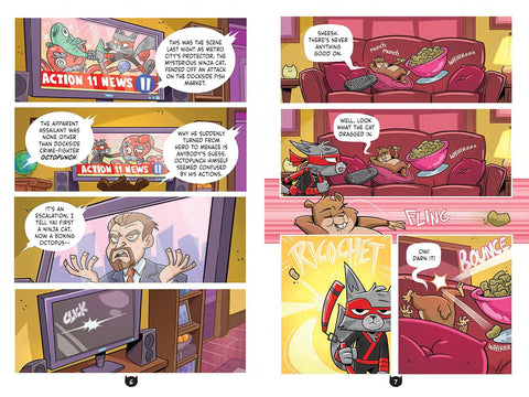 Cat Ninja: Time Heist by Matthew Cody, Chad Thomas (Illustrator) (Cat Ninja, 2)