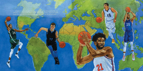 Hardcourt: Stories from 75 Years of the National Basketball Association by Fred Bowen, James E. Ransome (Illustrator)