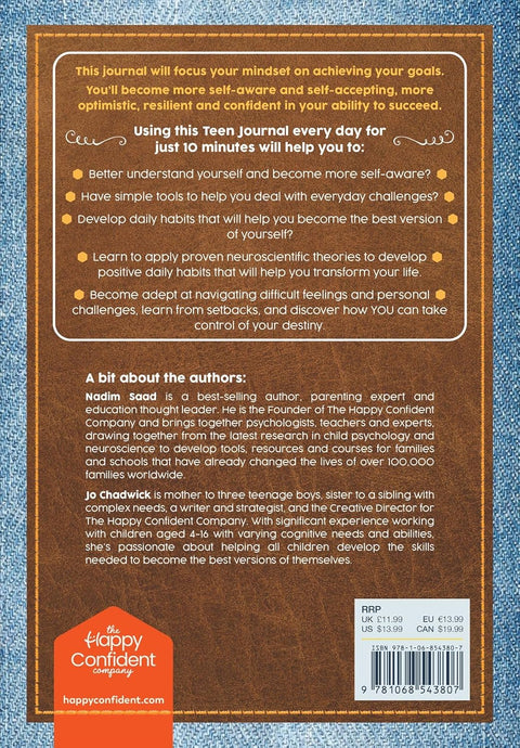 Happy Confident Me Teen Journal by Nadim Saad, Jo Chadwick