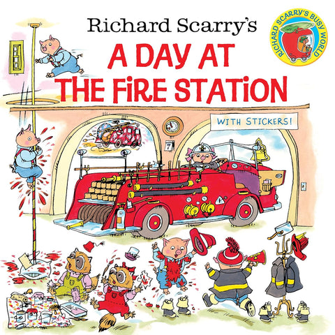 Richard Scarry's A Day at the Fire Station by Richard Scarry