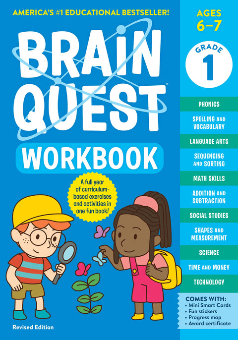 Brain Quest Workbook: 1st Grade Revised Edition Paperback – Workman Publishing (Author), Lisa Trumbauer (Contributor)