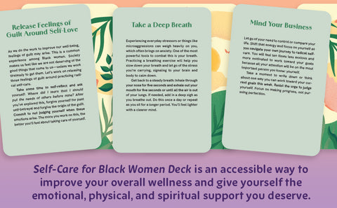 Self-Care for Black Women Deck: 50 Empowering Activities to Radically Accept & Prioritize Your Mind, Body, & Soul by Oludara Adeeyo