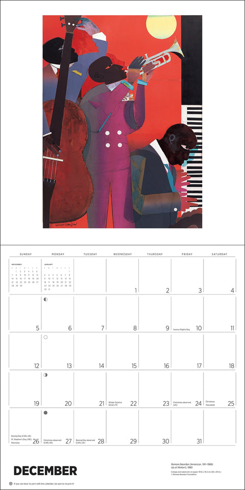 African American Art 2027 Wall Calendar