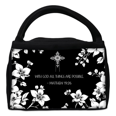 With God All Things Are Possible Lady Bible Bag