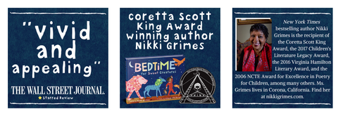 Bedtime for Sweet Creatures by Nikki Grimes (Author), Elizabeth Zunon (Illustrator)