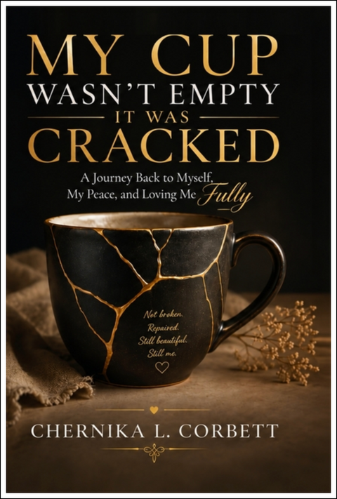 *PRE-ORDER (9/30 RELEASE)* My Cup Wasn’t Empty- It Was Cracked: A Journey Back to Myself, My Peace, and Loving Me Fully by Chernika L. Corbett