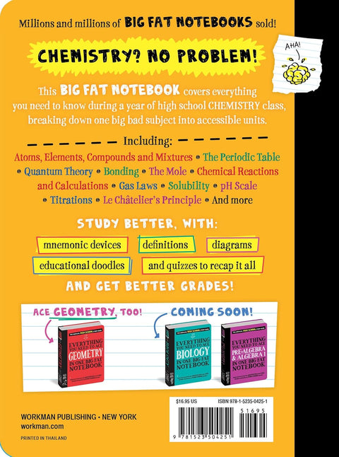 Everything You Need to Ace Chemistry in One Big Fat Notebook by Christy Needham