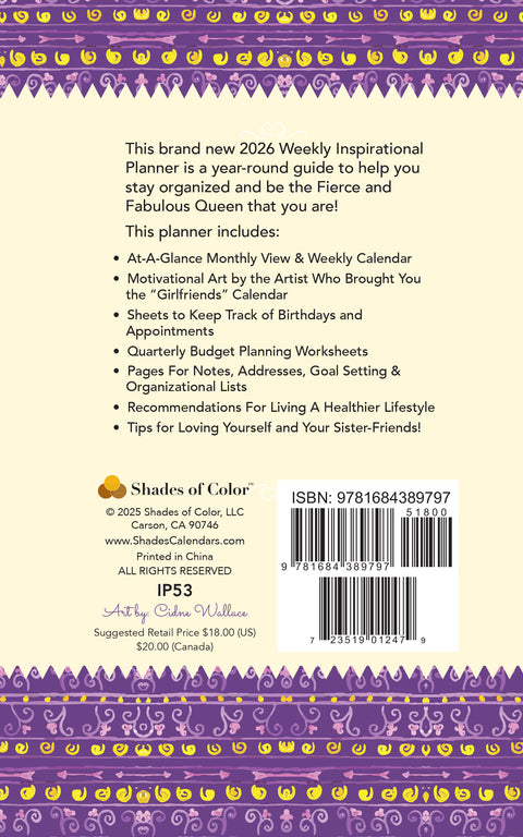 You Can’t Keep A Good Sistah Down 2026 Inspirational Weekly Planner