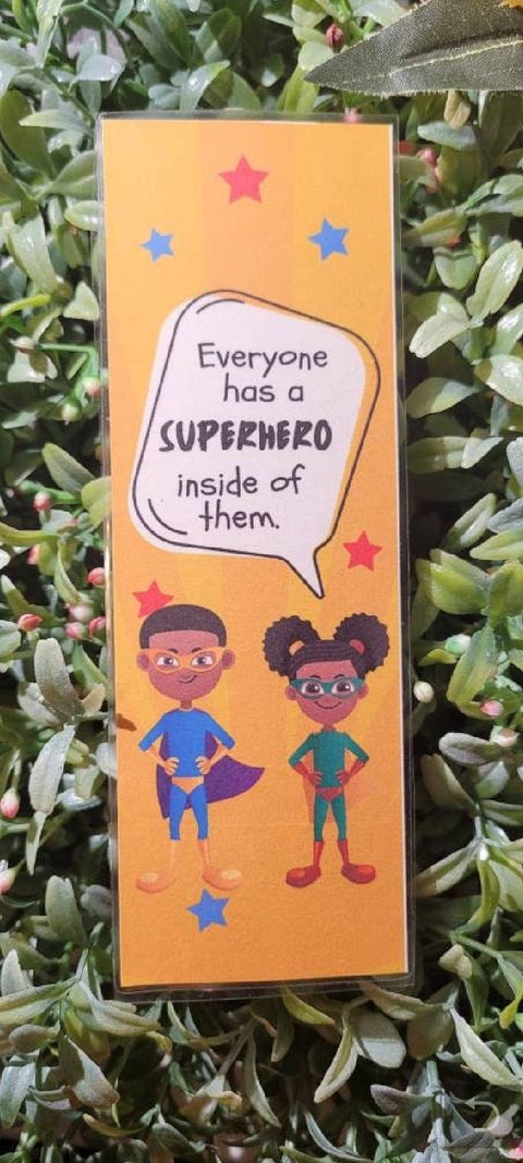 Super hero Kids Bookmarks