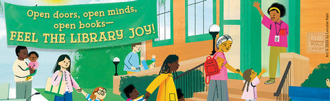 *** PRE-ORDER, 2/3/26 RELEASE *** I'm So Happy You're Here: A Celebration of Library Joy by Mychal Threets, Lorraine Nam (Illustrator)