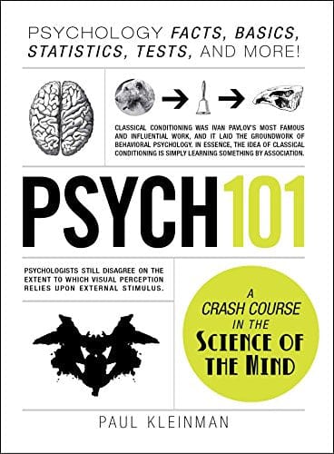 Psych 101: Psychology Facts, Basics, Statistics, Tests, and More! (Adams 101) by Paul Kleinman - Frugal Bookstore