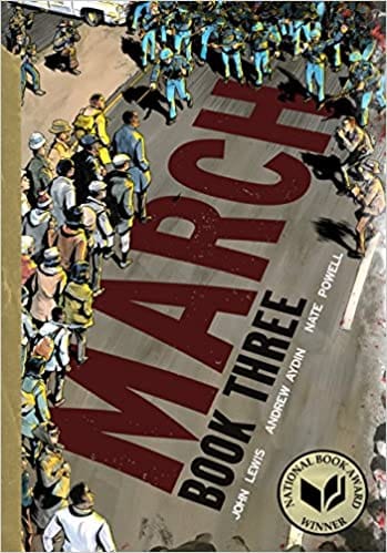 March: Book Three by John Lewis, Andrew Aydin, Nate Powell(Illustrator) - Frugal Bookstore