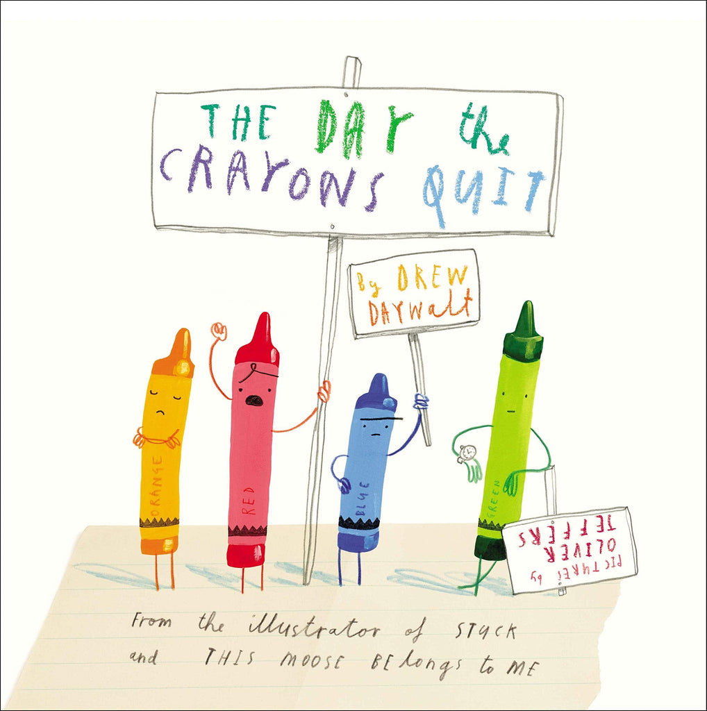 The Day the Crayons Quit by Drew Daywalt, Oliver Jeffers (Illustrator)--ON ORDER-- - Frugal Bookstore