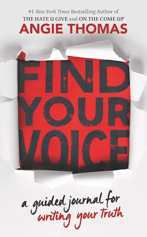 Find Your Voice, A Guided Journal For Writing Your Truth by Angie Thomas - Frugal Bookstore